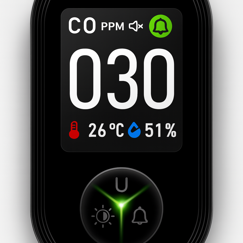 3-in-1 Portable Carbon Monoxide Detector