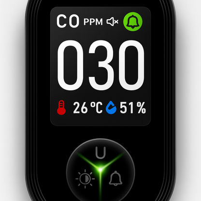 3-in-1 Portable Carbon Monoxide Detector